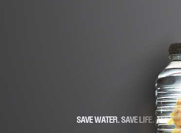 Save Water. Save Life. advertisement bottle fish goldfish life marine oil plastic pollution public ad realistic water