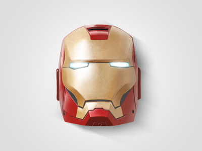 Ironman Mask design icon ironman mask realistic