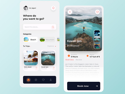 Travel App Concept - Mobile app graphic design mobile mobileapp travel ui uidesign