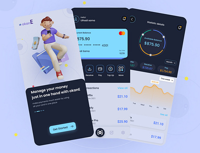 E-Wallet App app branding design ewallet exploration graphic design illustration mobileapp ui uidesign uiinspiration uitrend walletapp