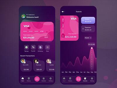 E wallet mobile app app branding design exploration graphic design illustration mobileapp ui uidesign walletapp