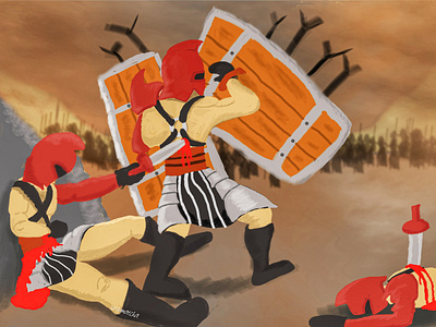 Traitor Gladiator art design digitalart digitaldrawing drawing gladiator illustration trending vector