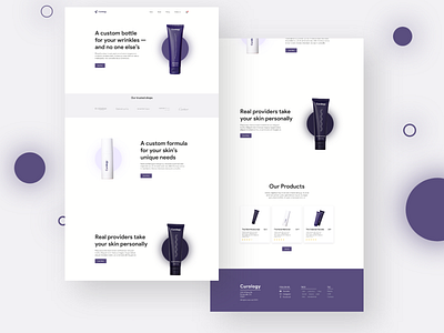 Curology - Product Landing Page behance branding clean ui designinpiration dribble landingpage minimal ui design uitrends uiux userinterface webdesign