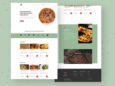 Pizza Inn Landing Page Redesign behance dailyui designinspiration dribble dribblers food landing page ui uidesign userexperience userinterface ux webdesign