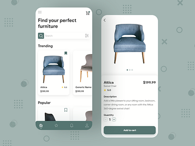 Furniture App UI