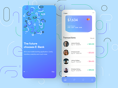 Mobile Banking App UI