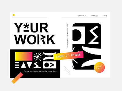 Your Work Layout brand brandillustration fun gradient icon mono palyful pattern shapes type ui