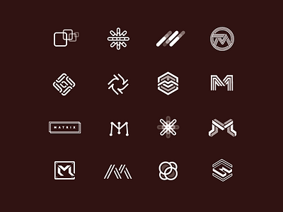 Jus foolin' brand icons identity logo marks matrix symbols