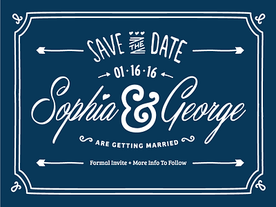 Save The Date cards ampersand custom invite lettering save the date wedding wedding stationery