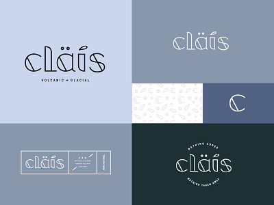 Clais Brand Deck brand custom iceland lettering logo typography water