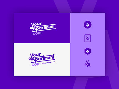 Your Apartment brand options badge brand corporate logo monogram playful style tile