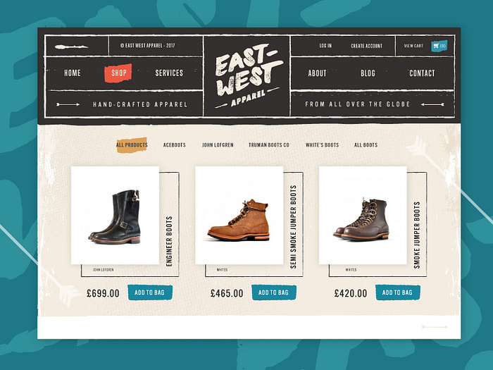 East West Shop View by Joel Rosen for ORCA on Dribbble