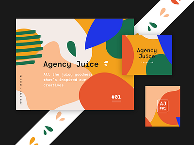 Agency Juice brand brandrollout design fun identity illustration pattern typography