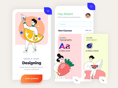 Learning Platform App Design
