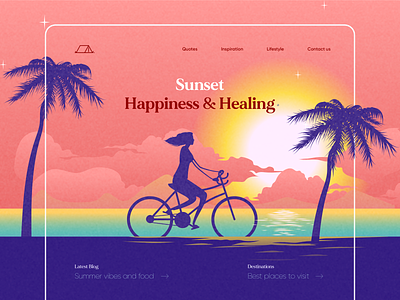 Summer Vibes Landing Page Design