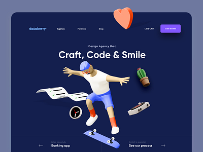 3D Creative Agency Landing Page