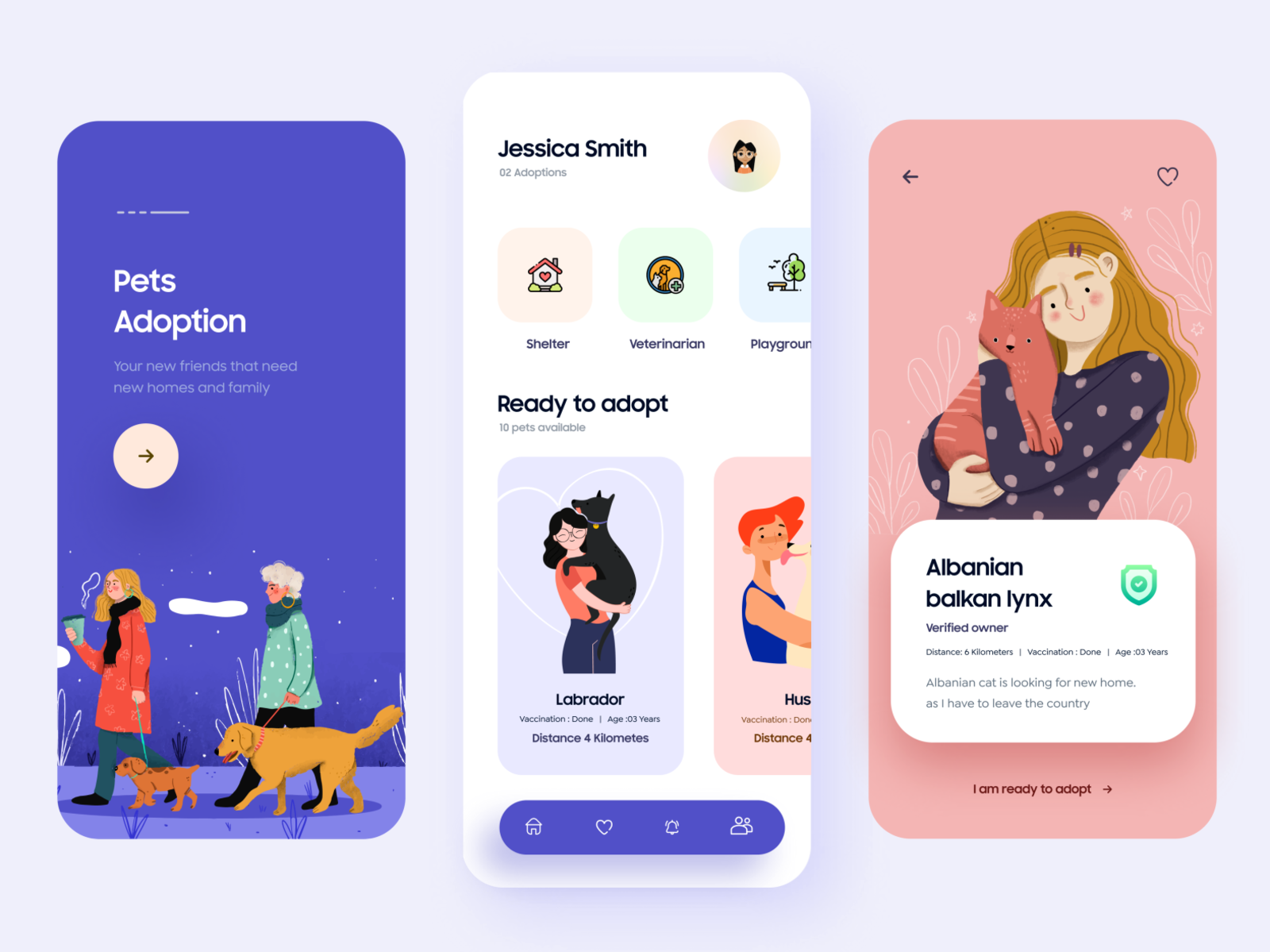 Pet Adoption Mobile App by Hadi Altaf 🐲 on Dribbble