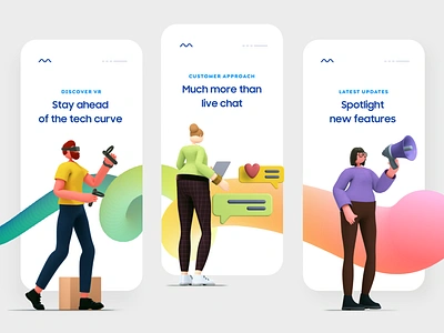 Onboarding Screen Design 2d 3d abstract app app ui design flat ui illustration minimal mobile mobile ui onboarding onboarding screens onboarding ui product design typography ui ux vector web