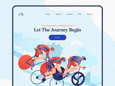 Book a ride Landing page