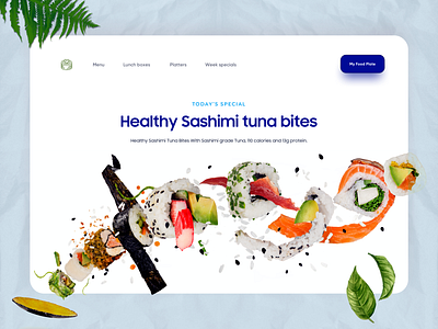 Sushi / Food Landing page design