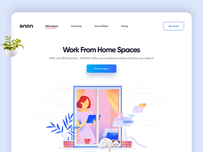 Work from home Landing page