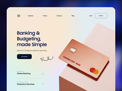 Digital Bank Website Design