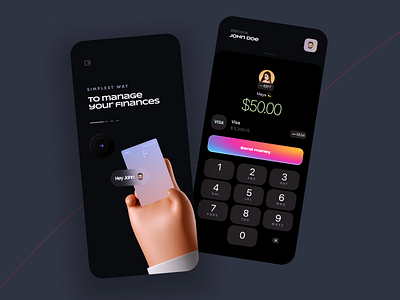 Bank / Finance / Payment App android app app design apps bank banking card credit card finance ios landing landing page landing page design mobile mobile app mobile app design money online transfer web