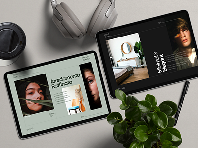 Minimal Catalog / Editorial Website header