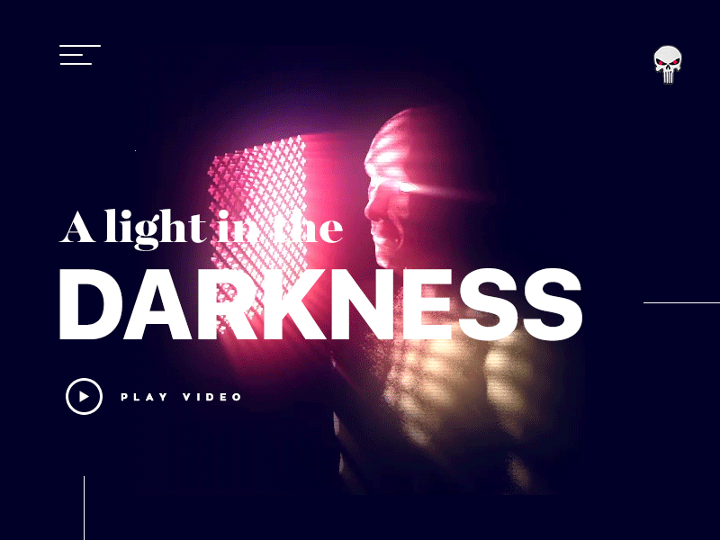 Light in the Darkness animation clean designer dubai dubai designer dubai webdesigner flat ui hero image minimal web webdesign