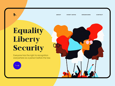 Women rights Landing page Design