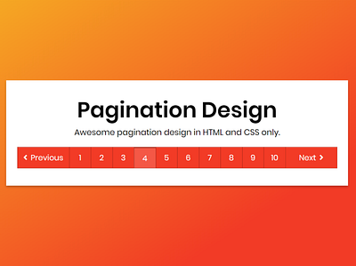 Awesome Pagination Design in HTML & CSS css html html css pagination pagination design pagination in css pagination in html