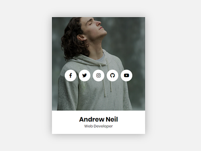 Animated Profile Card Design in HTML & CSS