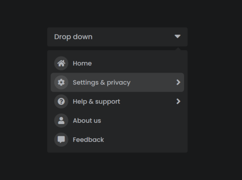 Advanced Drop-down Menu Animation like Facebook using HTML CSS & by ...