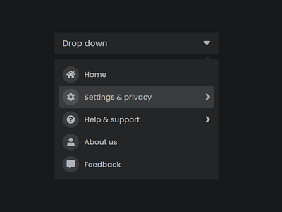 Advanced Drop-down Menu Animation like Facebook using HTML CSS &