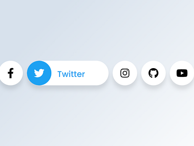 Awesome Social Media Buttons with Hover Animation | HTML & CSS