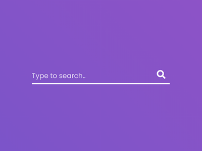 Full Screen Search Bar Animation using HTML CSS & JavaScript