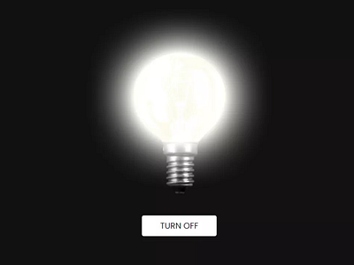 Glowing Bulb Effect using only HTML   CSS
