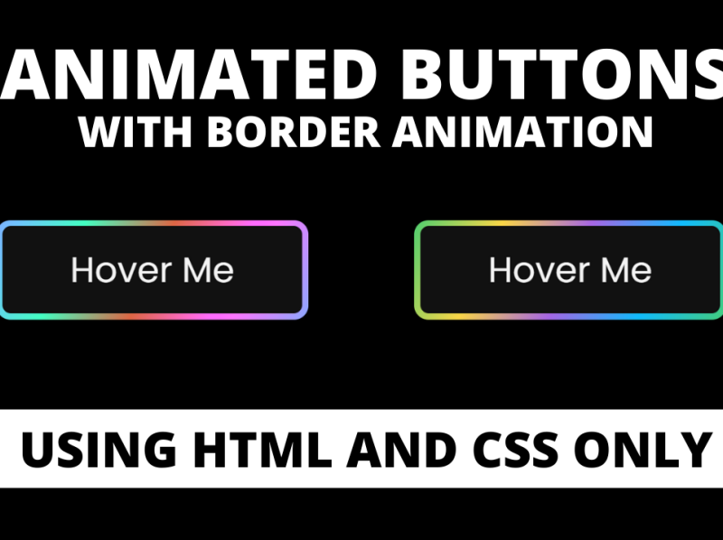 Animated Button with Border Hover Animation using HTML & CSS by ...