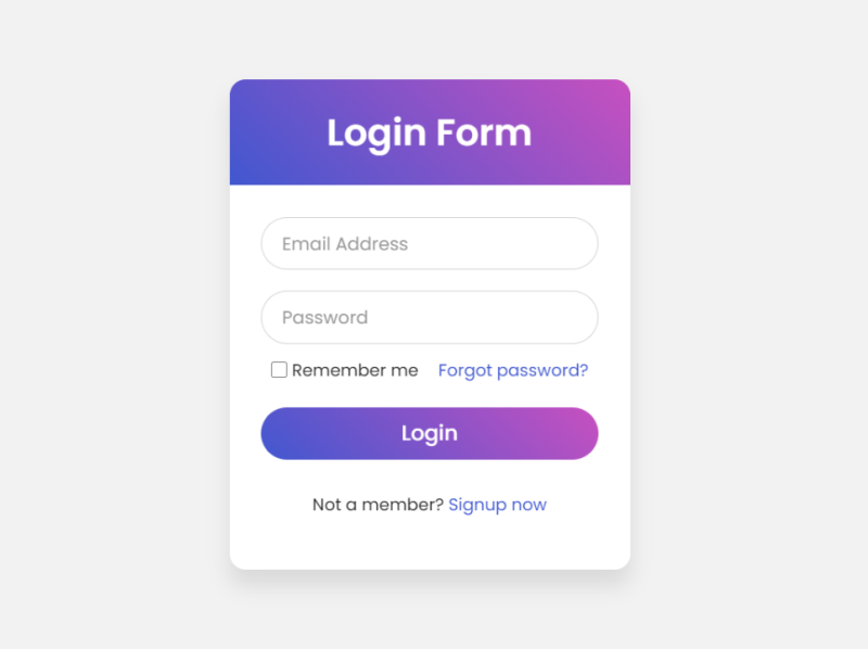 Login Form with Floating Label Animation using only HTML & CSS by ...