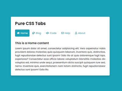 Pure CSS Tabs with Slide Indicator | Tabs using only HTML & CSS codingnepal css tabs css tabs design navigation bar tabs tabs with indicators