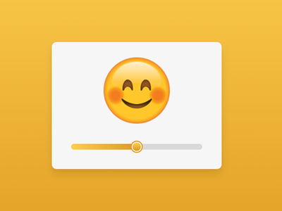 Custom Emoji Range Slider using HTML CSS & JavaScript