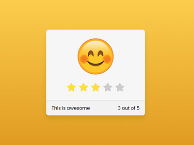 Pure CSS Emoji Star Rating Widget pure css star rating star rating in css