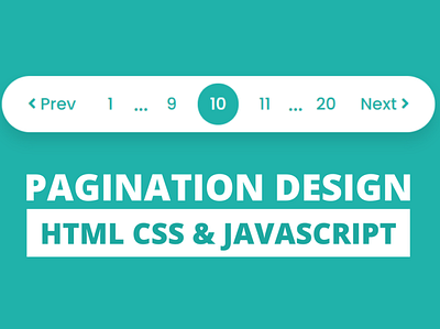 Pagination UI Design using HTML CSS & JavaScript codingnepal javascript pagination pagination pagination in javascript pagination ui design