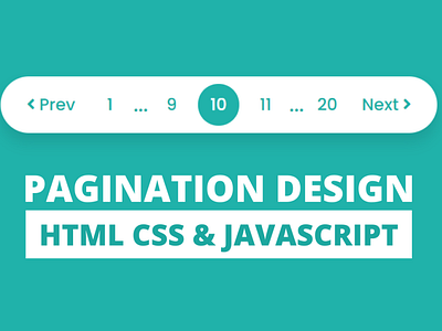 Pagination UI Design using HTML CSS & JavaScript codingnepal javascript pagination pagination pagination in javascript pagination ui design