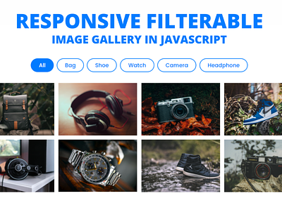 Responsive Filterable Image Gallery using HTML CSS & JavaScript css image gallery filterable gallery javacript filterable image gallery image filter in javascript image gallery responsive image gallery