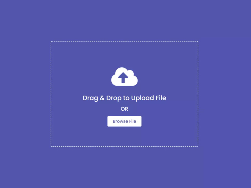 Drag & Drop or Browse - File upload Feature using HTML CSS & Jav by ...