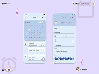 When's My Meeting? calendar meeting mobile mobile ui ui