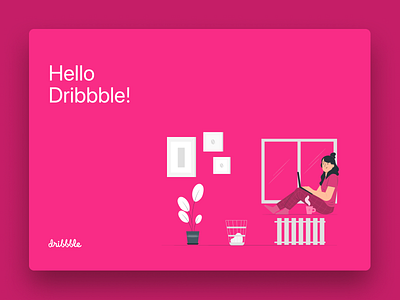 Yayyyy 💃🏼 Finally my first shot on Dribbble. 🥂 design