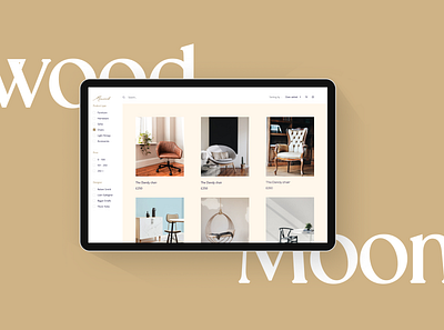 E-commerce for Furniture 🤎 design minimal ui web