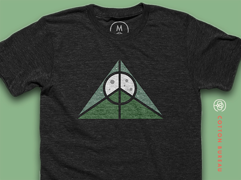 Peace Rising Cotton Bureau Tee logo logo-design illustrations design badges